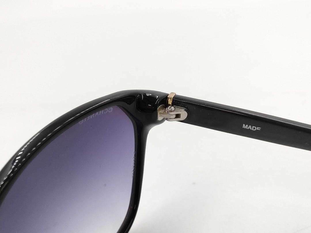 CHANEL シャネル ロゴテンプル サングラス パープルグラデ d93