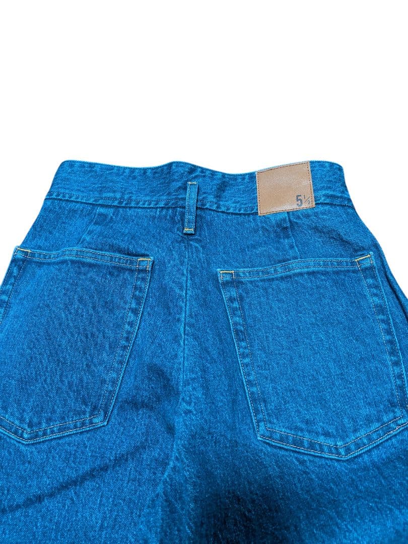 未使用　Spick&Span 5 1/2 DENIM 26　セミフレアストレッチ