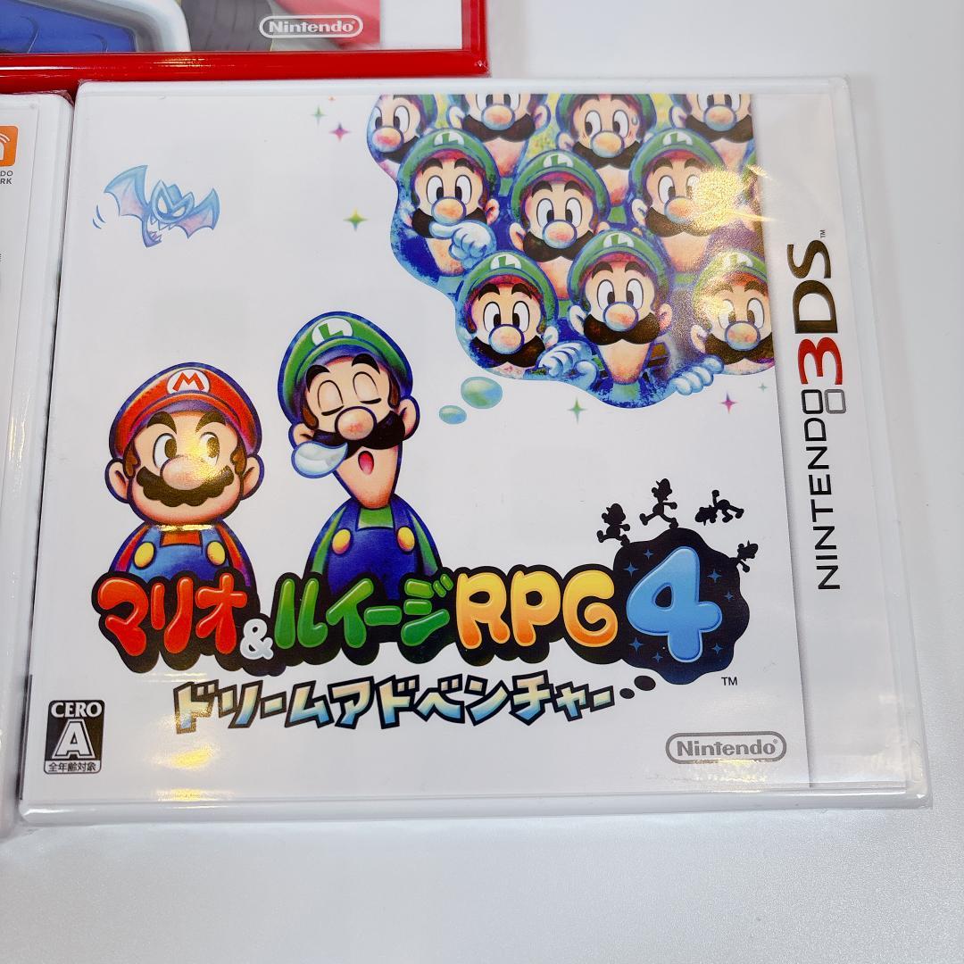【新品未開封】3DS マリオ 3点豪華セット マリオカート7 ルイージRPG4