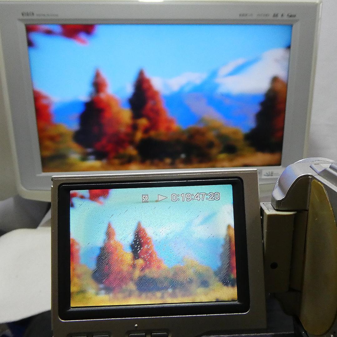 動作品ソニー DCR-TRV10 Mini DVビデオカメラDVDダビングに最適