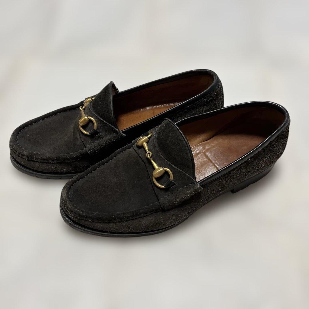 グッチ　ホースビット　ローファー スウェードGUCCI　41.5