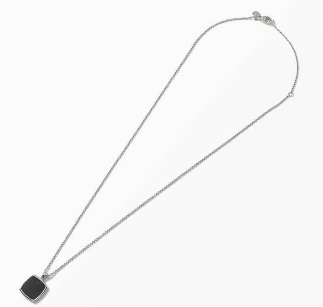 TOMWOOD Cushion Pendant Onyx ネックレス
