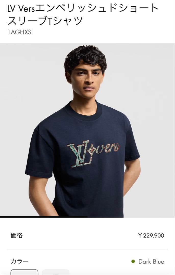 ★現行★ルイヴィトン エンベリッシュド　ショートスリーブTシャツ