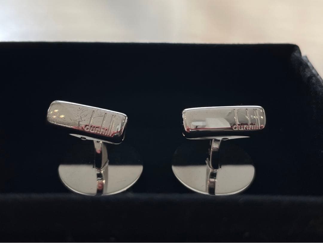 ダンヒル　カフスリンクス　サッカーボールモチーフ　dunhill