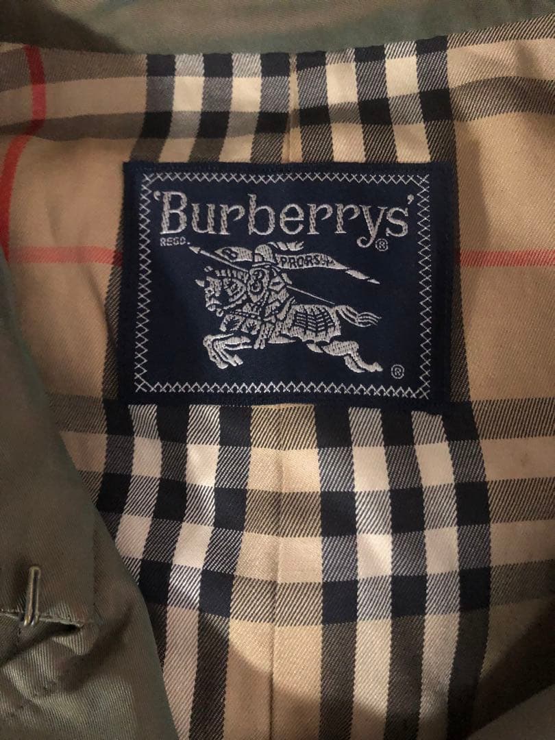 Burberry バーバリー　トレンチコート　玉虫色　ノバチェック　ヴィンテージ