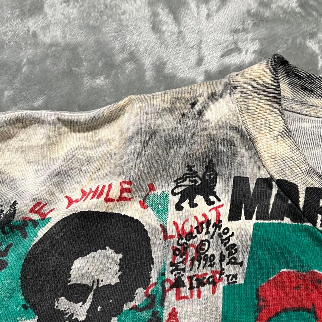 92年　ボブマーリー×モスキートヘッド　ビンテージ半袖バンドTシャツ　バンT