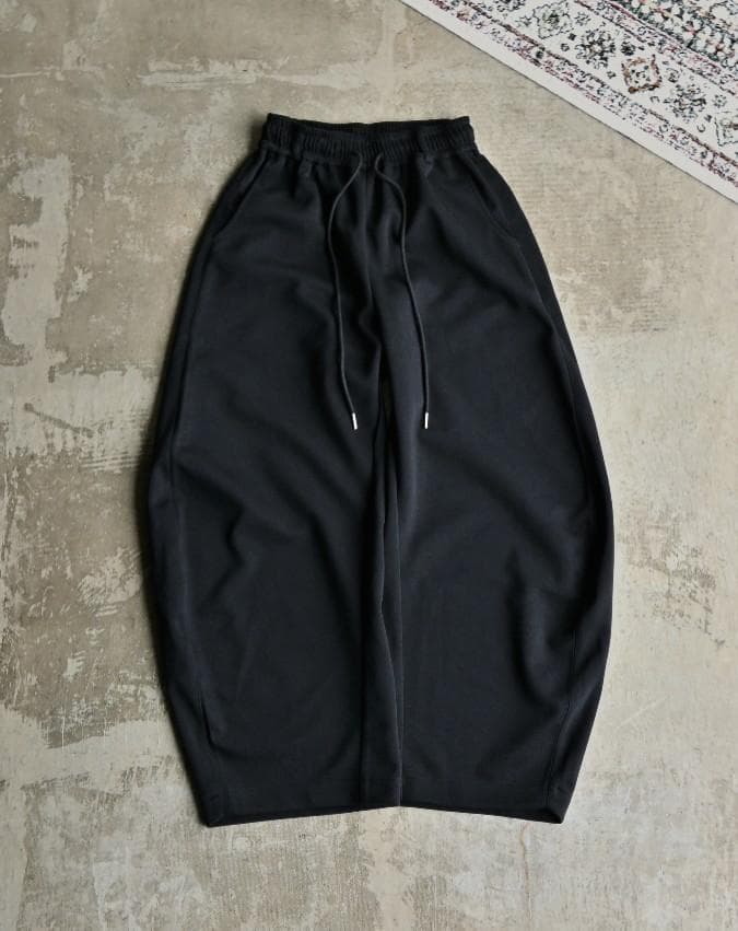 L2111　Lサイズ（black）　バルーンスウェットパンツ　地底人ONLINE