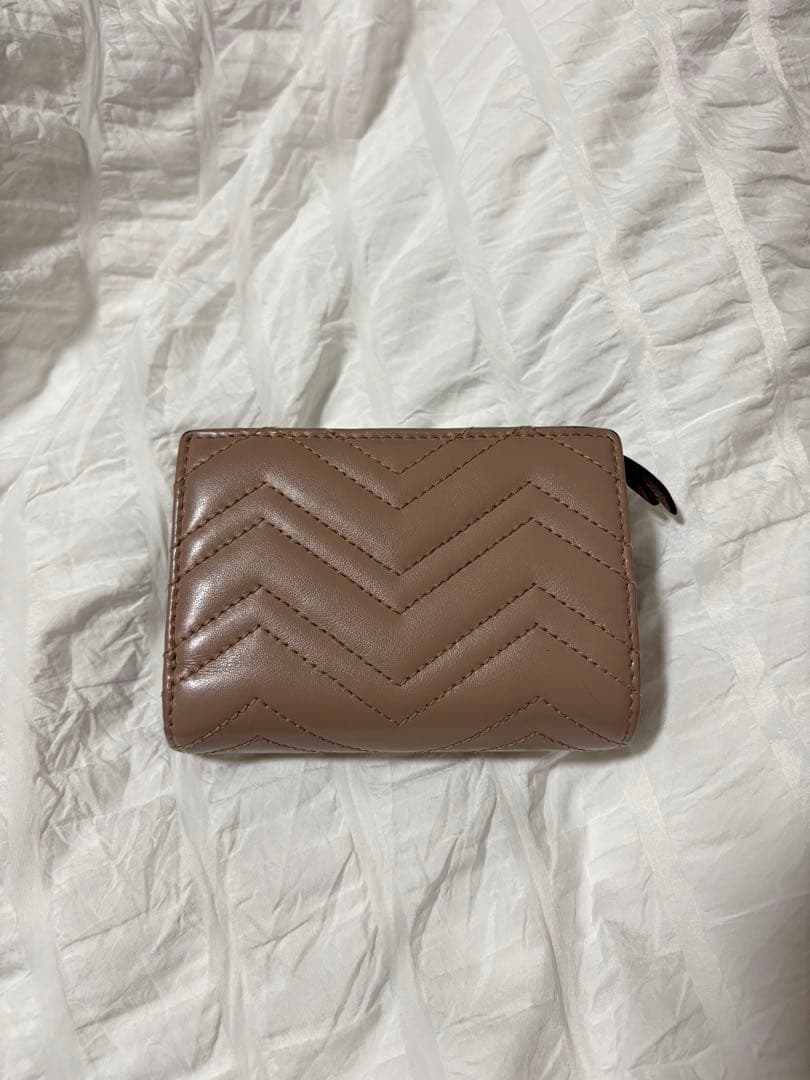 グッチ GGマーモント ダブルG 二つ折り財布 コンパクトウォレット