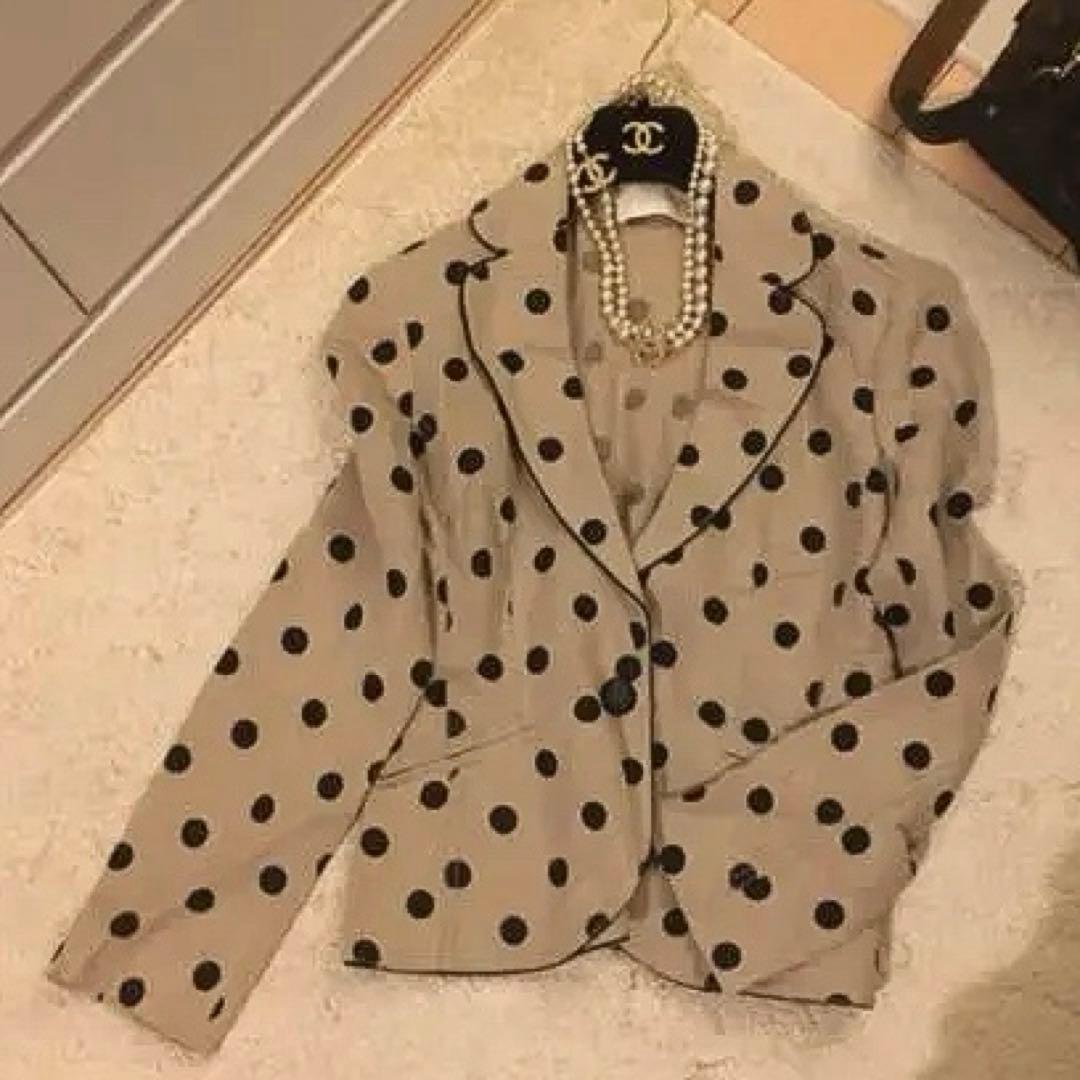 【極美品】VALENTINO ドット ジャケット M 上品デザイン