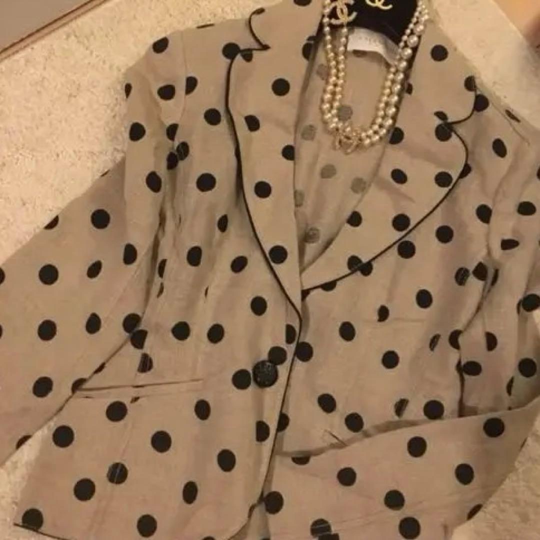 【極美品】VALENTINO ドット ジャケット M 上品デザイン