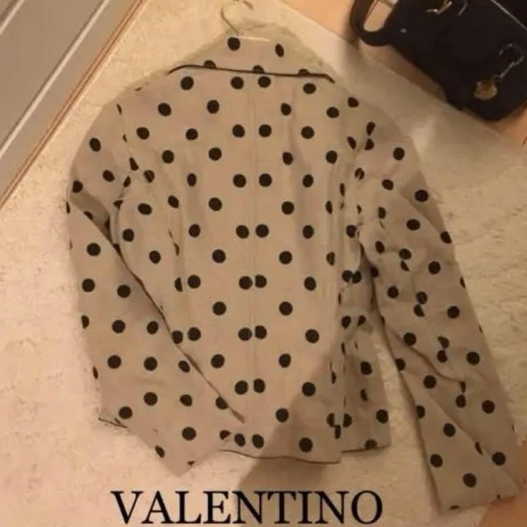 【極美品】VALENTINO ドット ジャケット M 上品デザイン