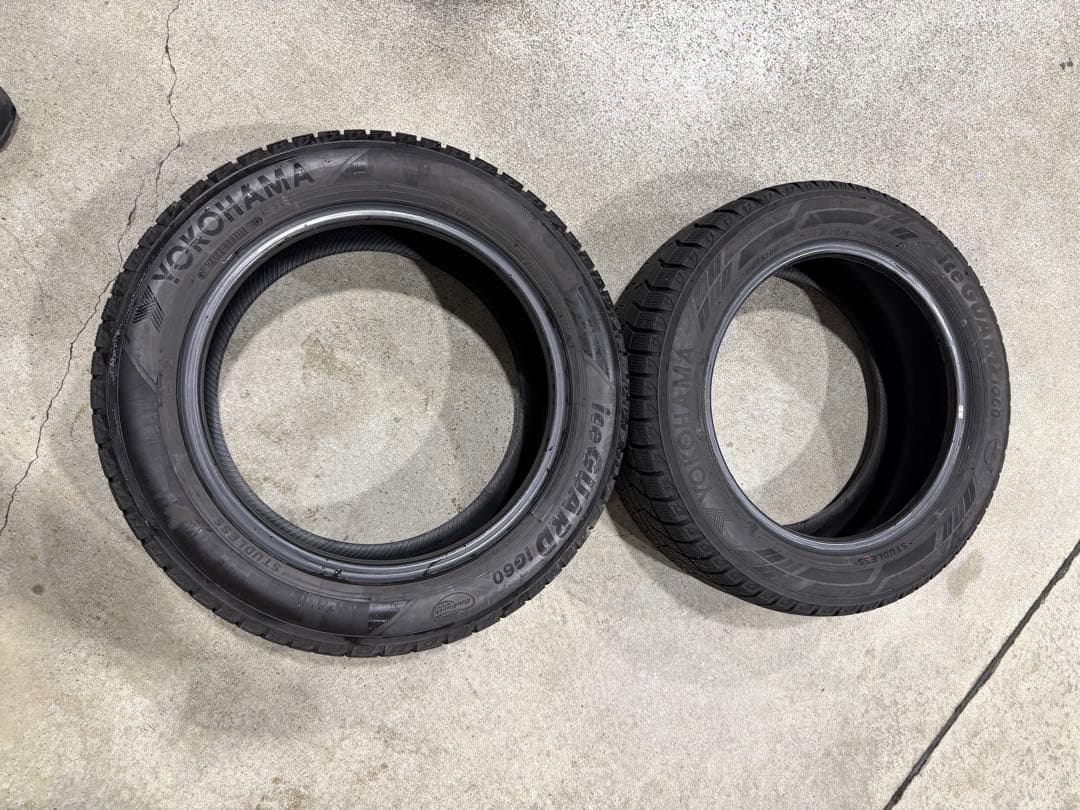 バリ溝！2022年製 YOKOHAMA スタッドレス 205/55R16 2本①