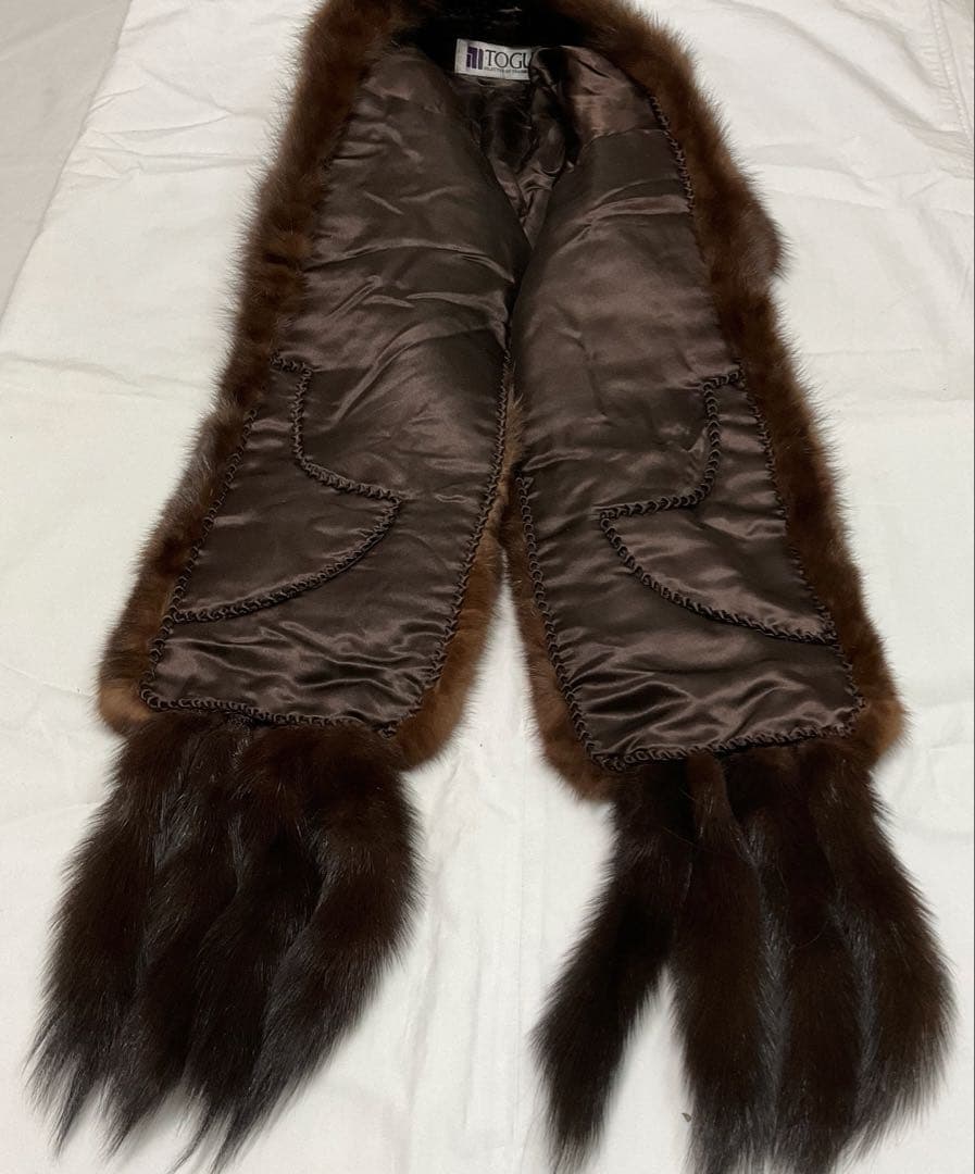 ※C63 毛皮　リアルファー　TOGU ミンク　ショール　マフラー　美品