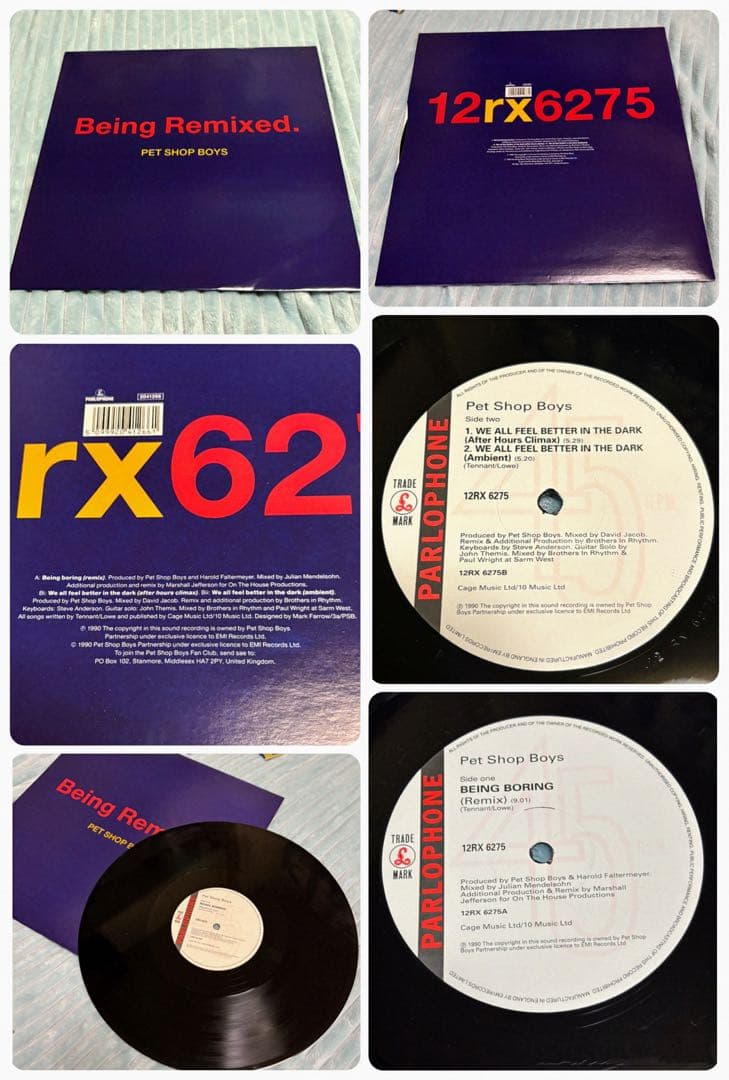 【美品 希少】LP他 12枚 PET SHOP BOYS ペットショップボーイズ