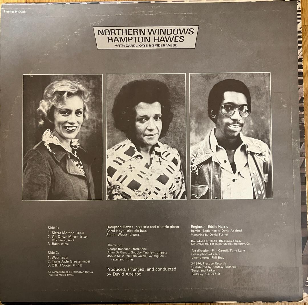 洋楽 NORTHERN WINDOWS HAMPTON HAWES
