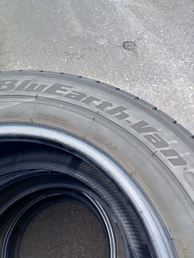 ゆきき　ヨコハマ　195/80R15　RY55　2本中古