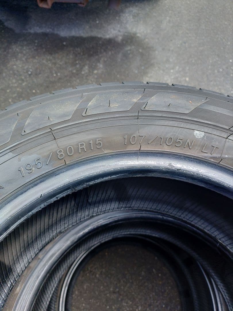 ゆきき　ヨコハマ　195/80R15　RY55　2本中古