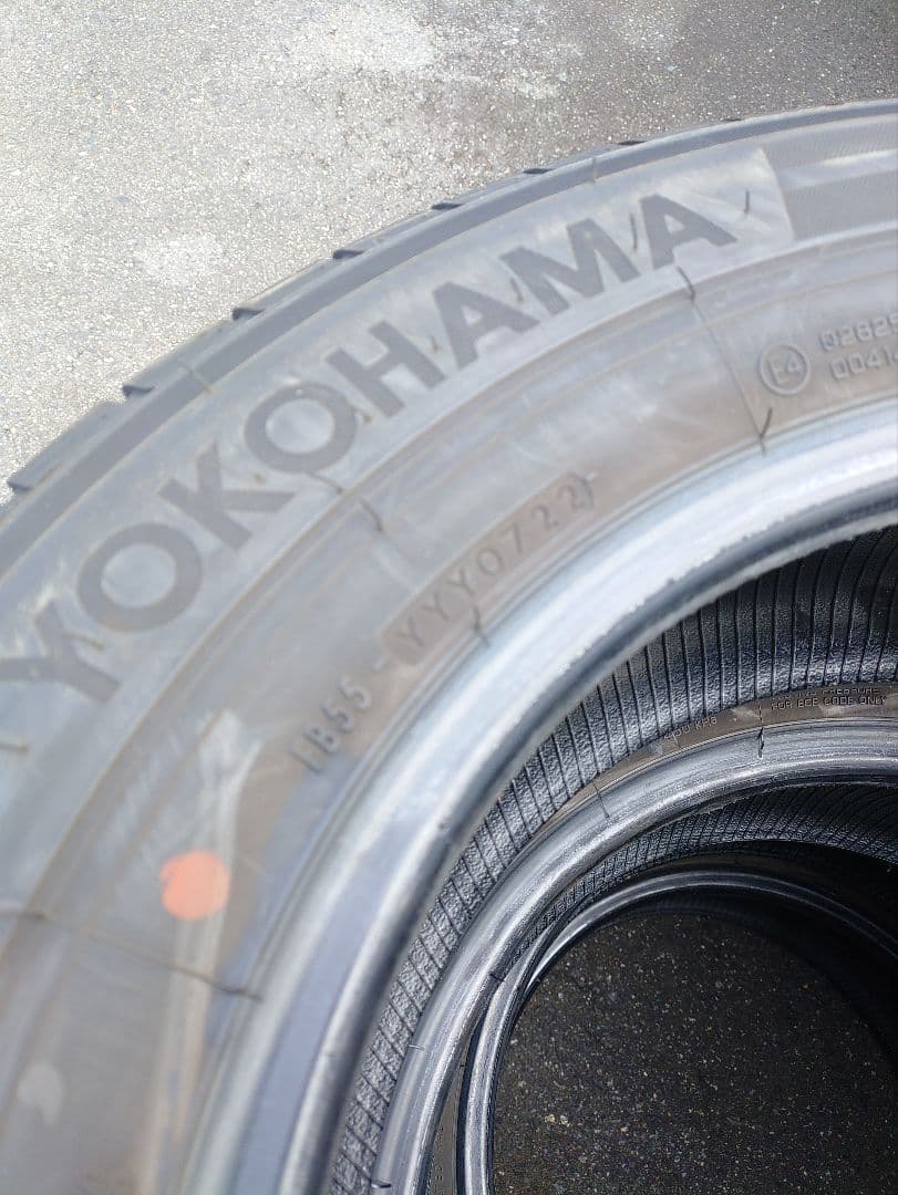 ゆきき　ヨコハマ　195/80R15　RY55　2本中古