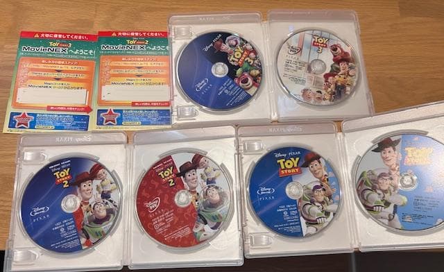 【Blu-ray&DVD】トイストーリー1〜3(３枚セット)