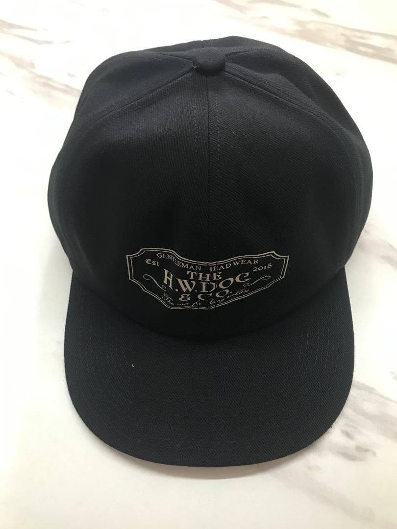 H.W.DOG & CO. ブラックベースボールキャップ -01