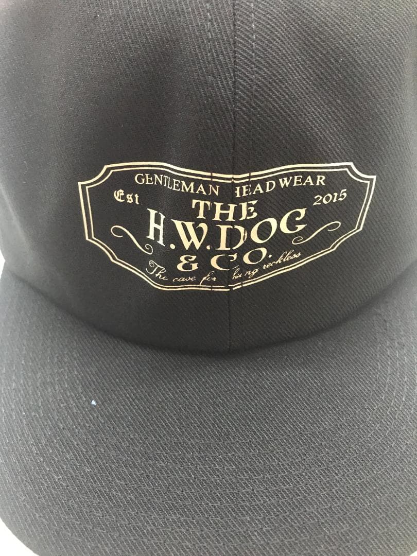 H.W.DOG & CO. ブラックベースボールキャップ -01