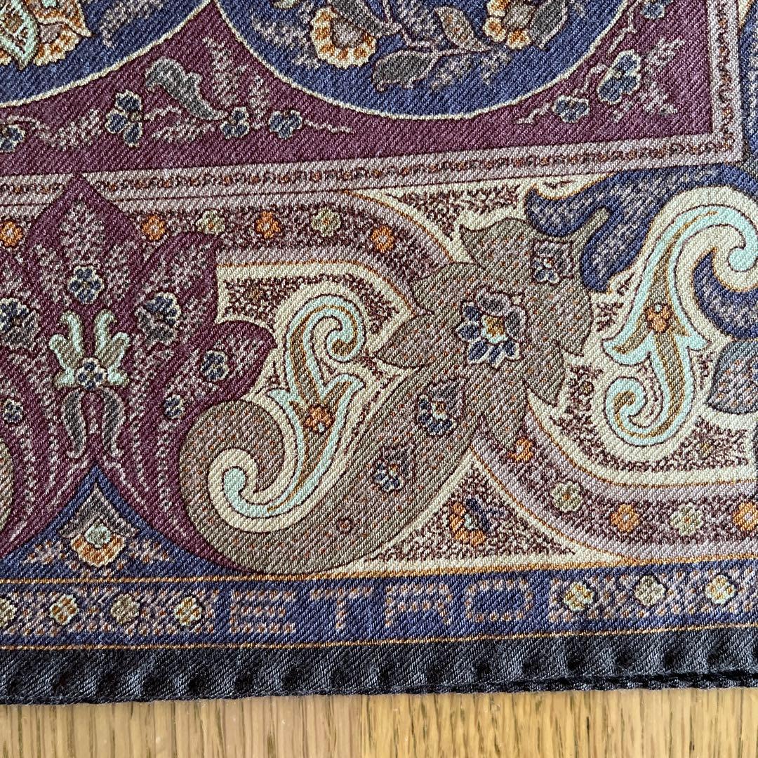 エトロ　ETRO ペイズリー柄 シルク風ストール　ショール