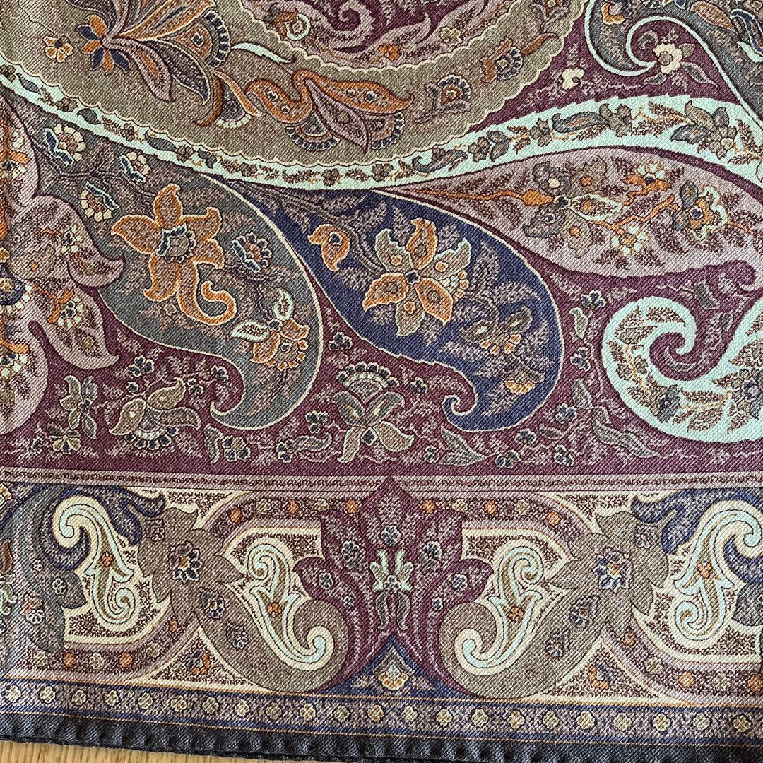 エトロ　ETRO ペイズリー柄 シルク風ストール　ショール