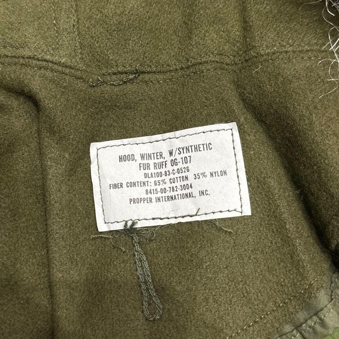【新品未使用】US.ARMY M-65 フィッシュテールパーカ用　フード