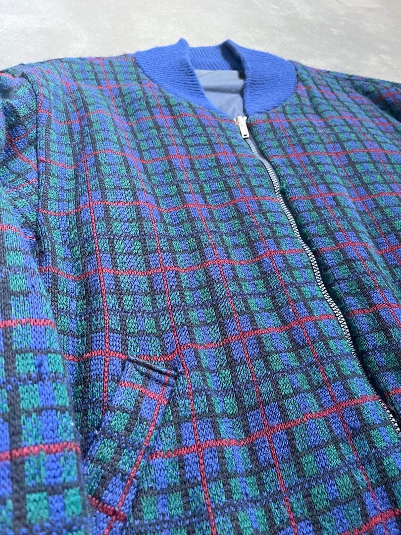 【古着】　チェックブルゾン　90s　リバーシブル