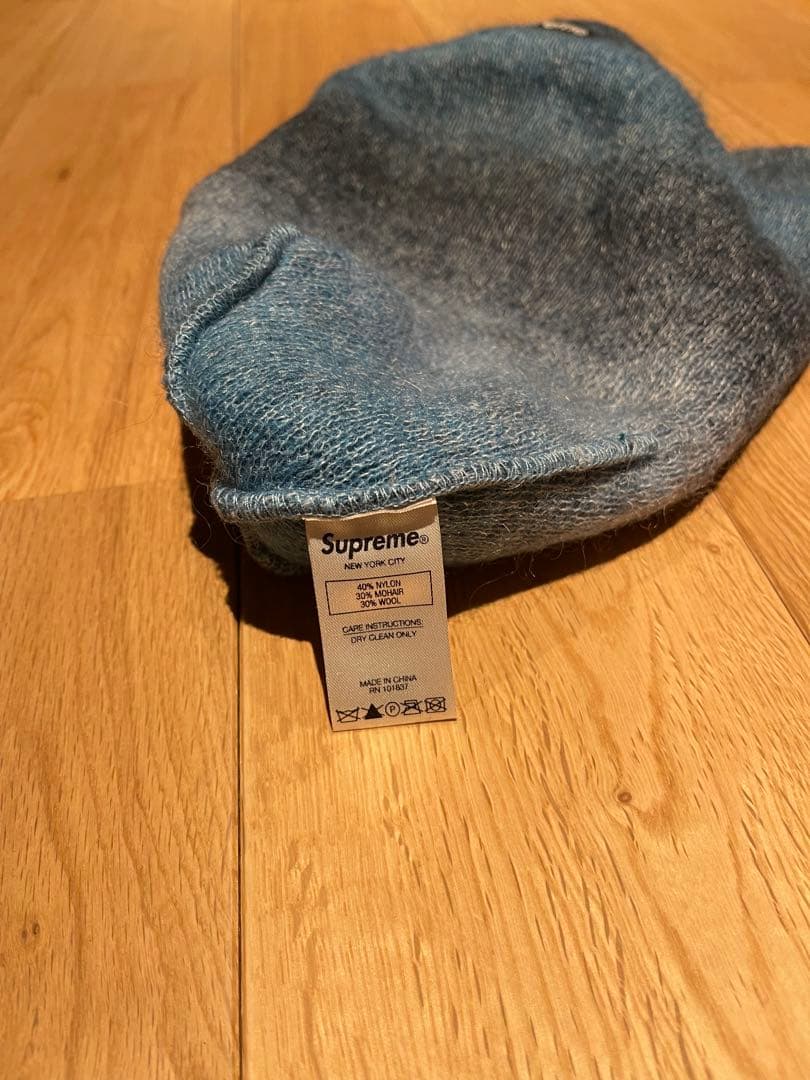 Supreme ニット帽 青