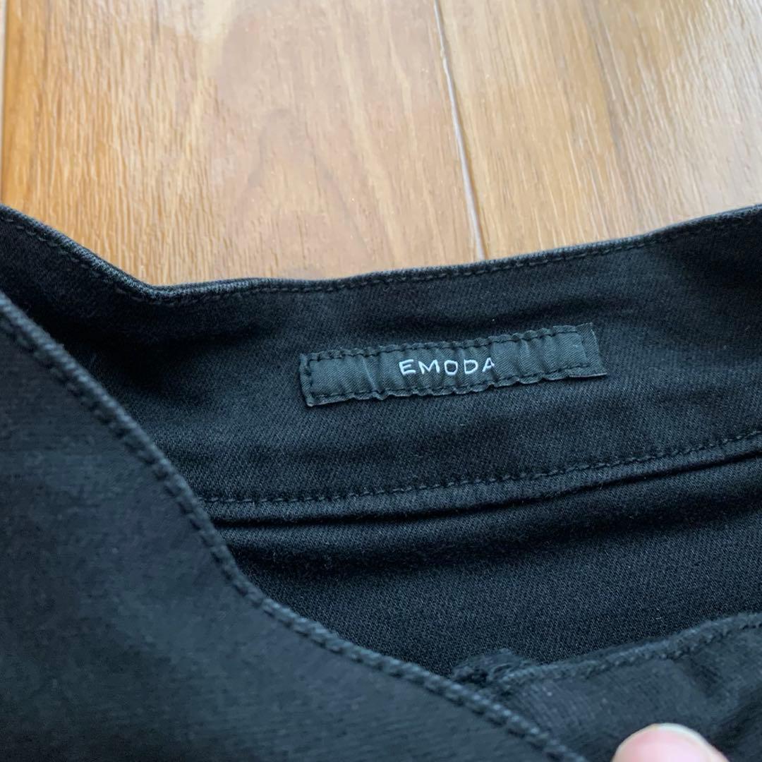 極美品　エモダ　サイドオープン　フレアパンツ
