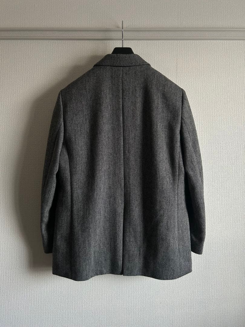 【UNIQLO C】24aw即完ツイードオーバーサイズジャケットMテーラード美品