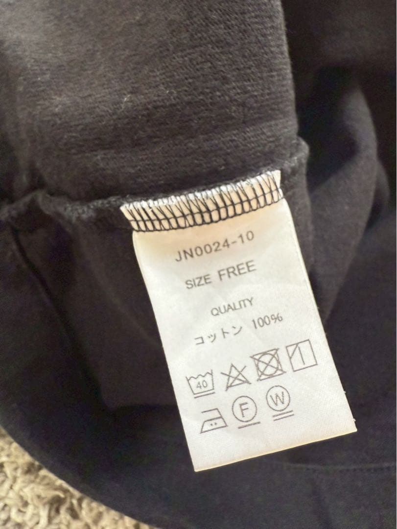 トップス JUYNINE LOGO-T BLACK
