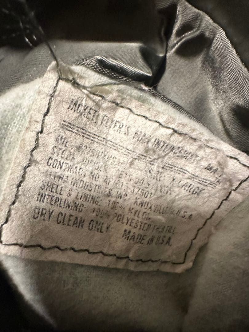 80s-90s ALPHA製MA-1 民生品/USA製　IDEALジップ　XL