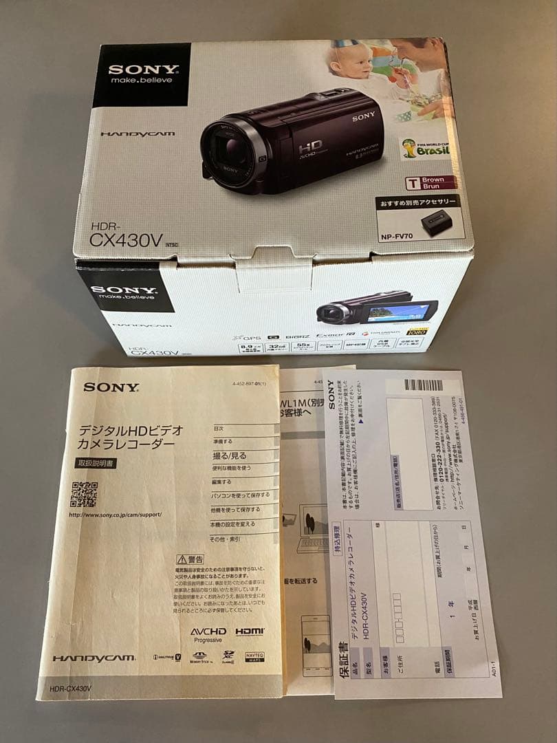 SONY HDR-CX430V ビデオカメラ 本体