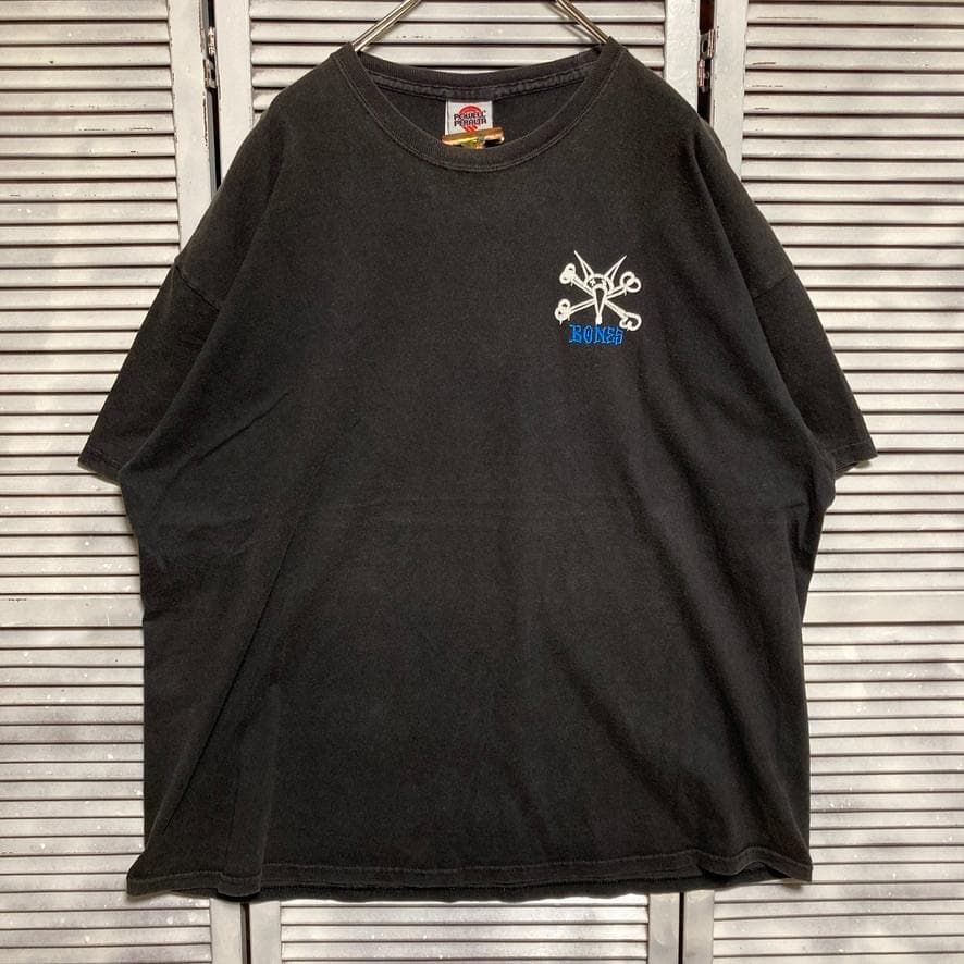 CAJD オールドスケート Tシャツ パウエルペラルタ BONES ボーンズ 黒