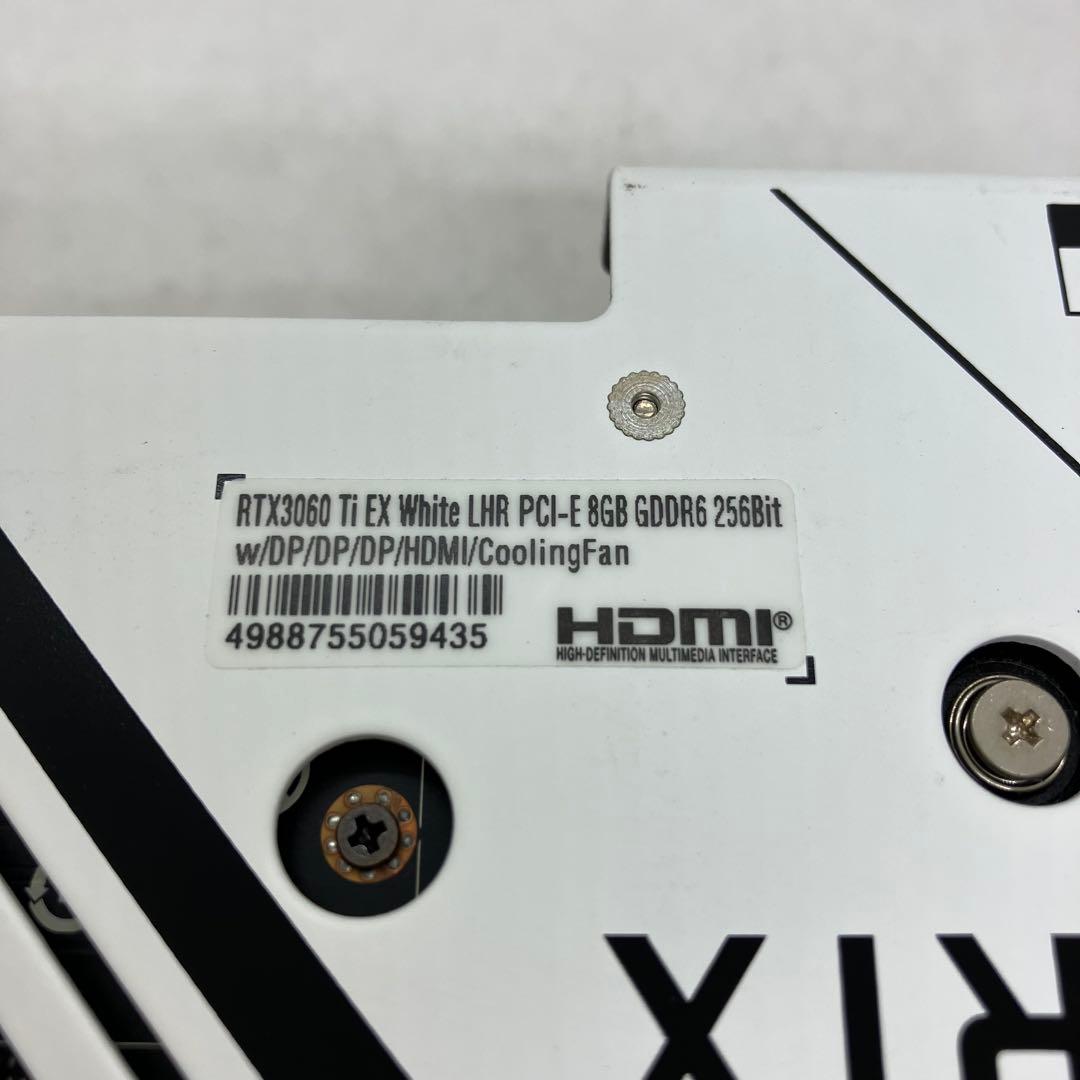 グラフィックボード・グラボ・ビデオカード GALAKURO GK-RTX3060Ti-E8GB/WHITE/LHR 166