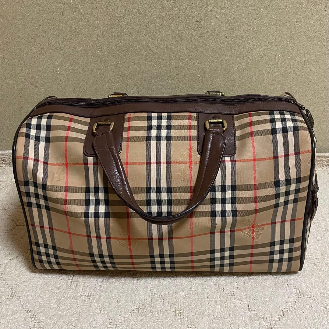 【Burberrys】バーバリー ボストンバッグ ノバチェック