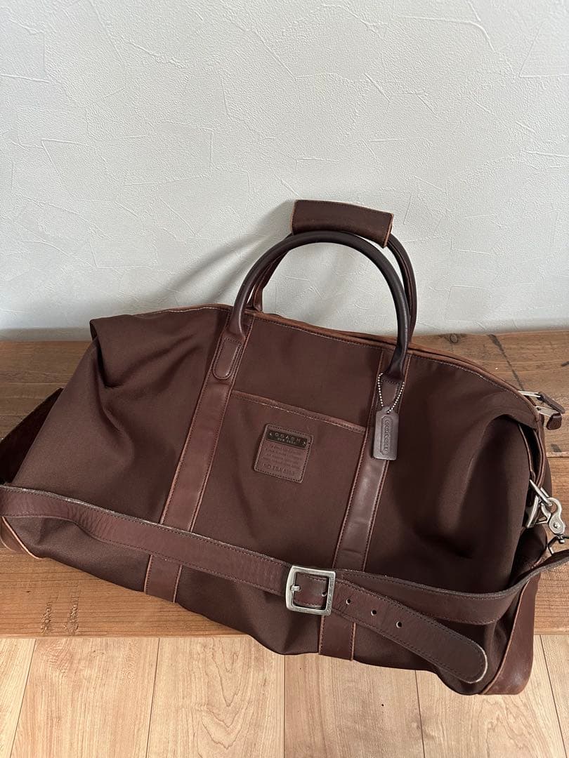 ＊値下＊ COACH コーチ 茶 ブラウン ボストンバッグ レザー