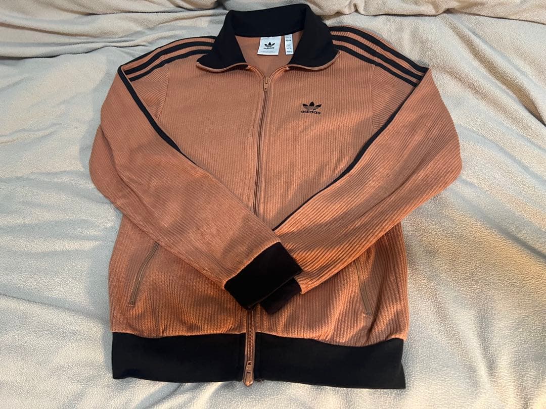adidasワッフルトラックジャケット茶(希少カラー) Sサイズ