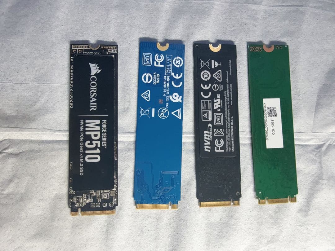 【動作確認済】M.2 SSD 4枚セット