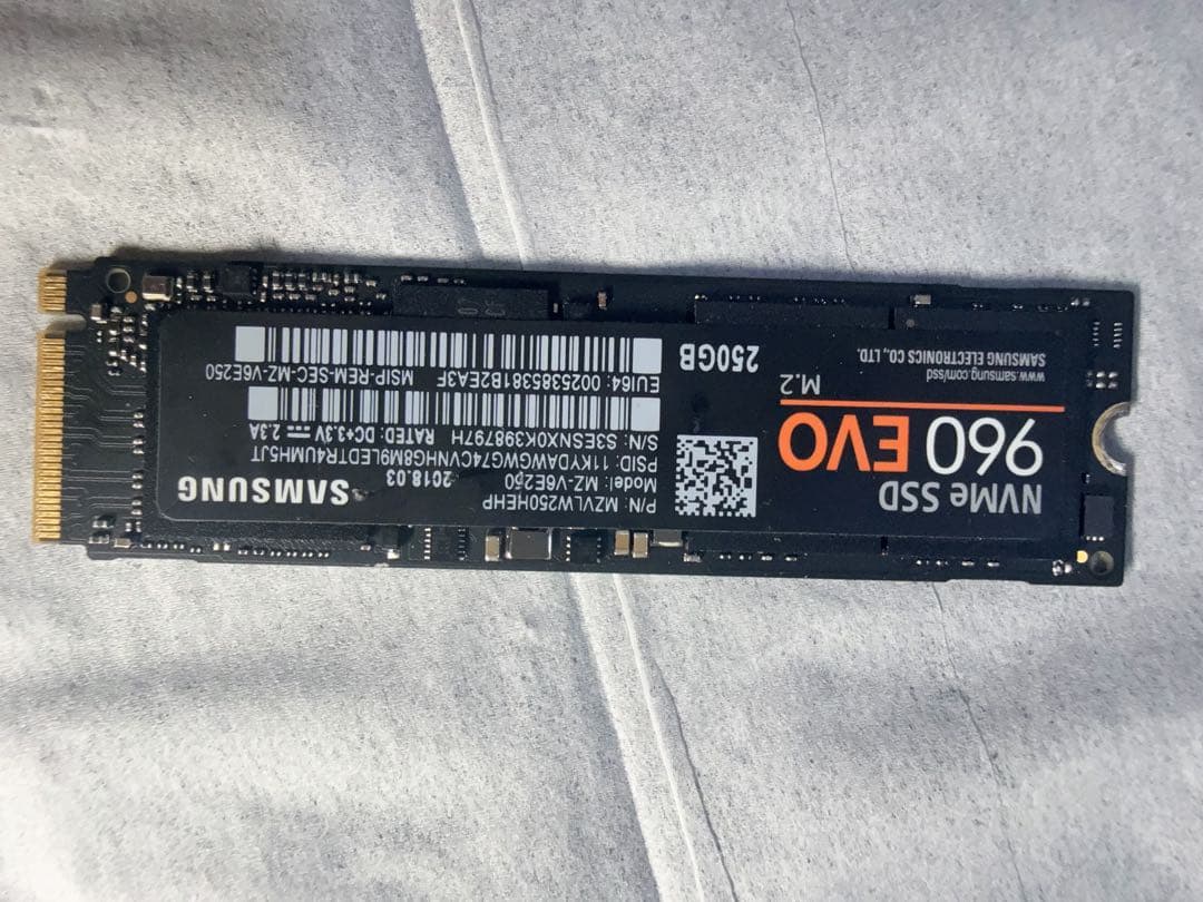 【動作確認済】M.2 SSD 4枚セット