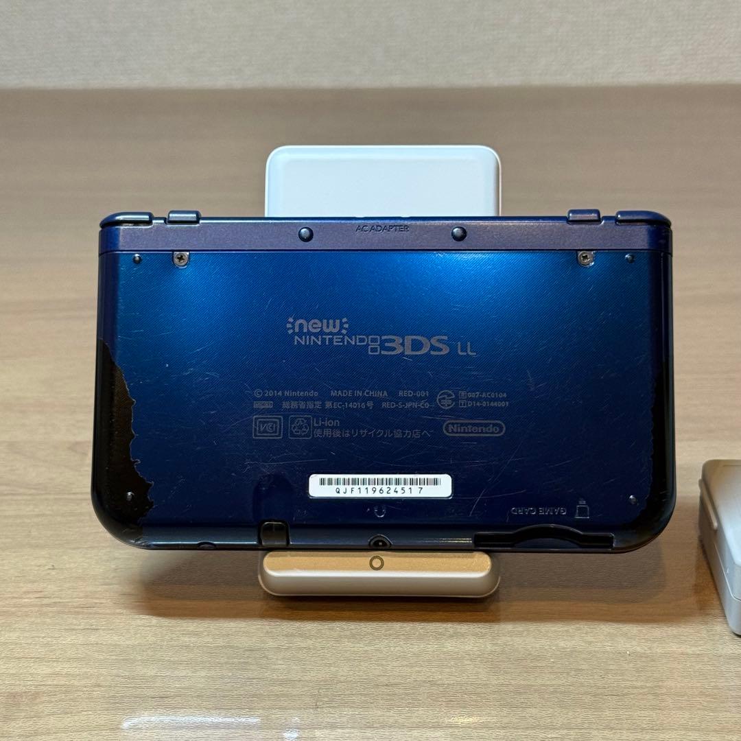 6-018 Newニンテンドー3DS LL メタリックブルー 下IPS搭載