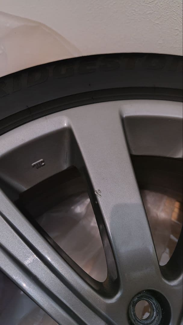 スバル純正17インチ4本ホイール　7JJ 55 PCD100 ガンメタリック塗装