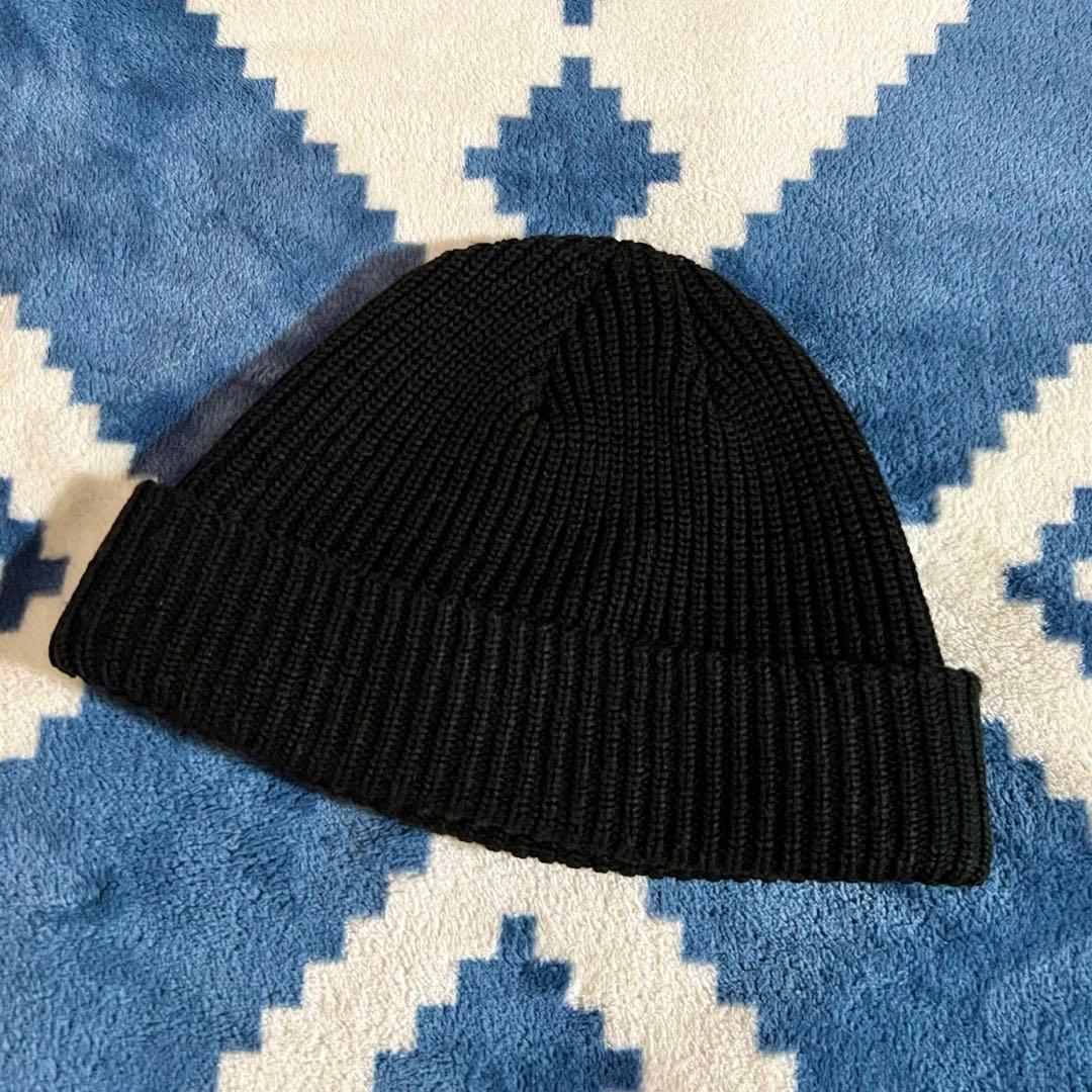 美品 Supreme Loose Gauge Beanie オール黒色 ニット帽