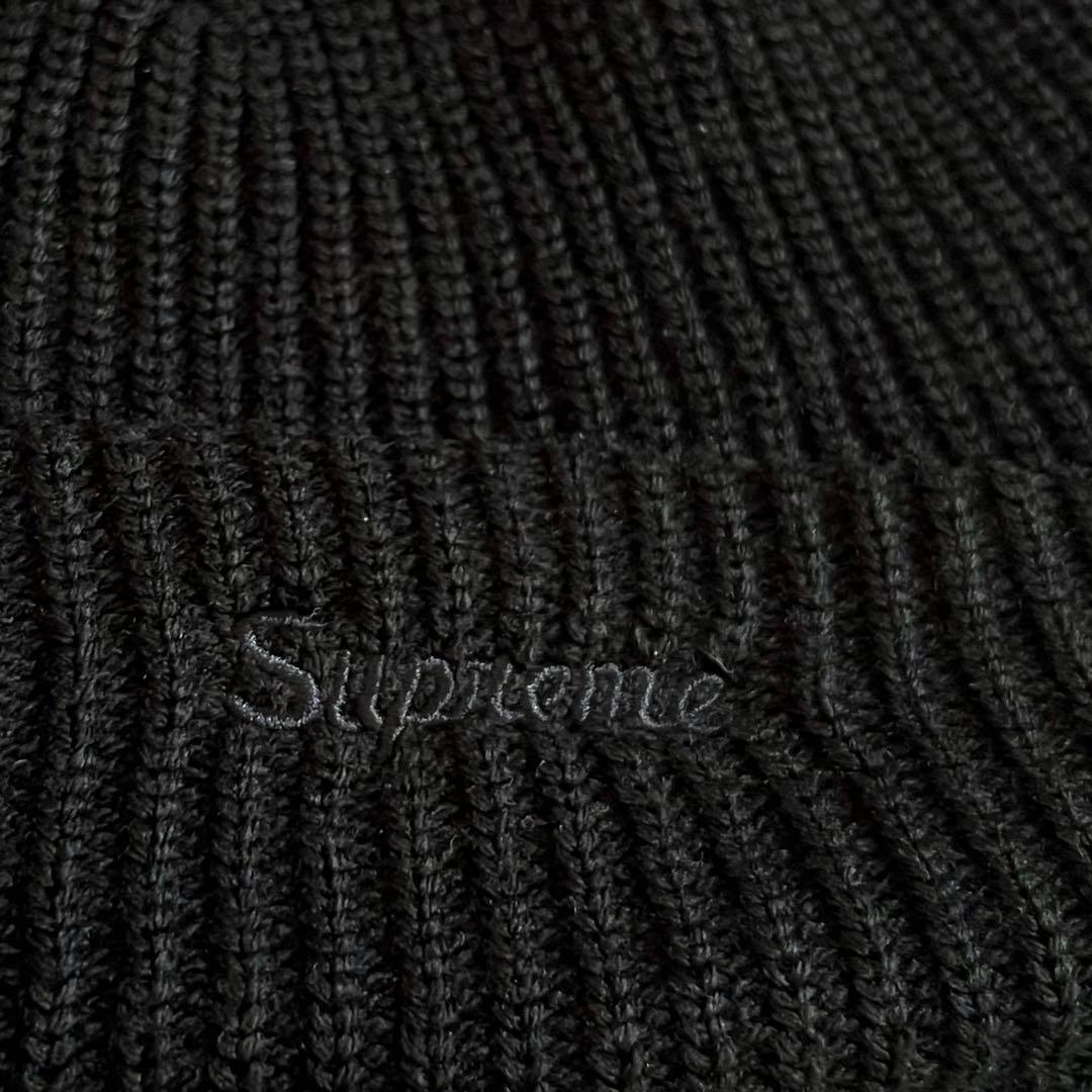 美品 Supreme Loose Gauge Beanie オール黒色 ニット帽