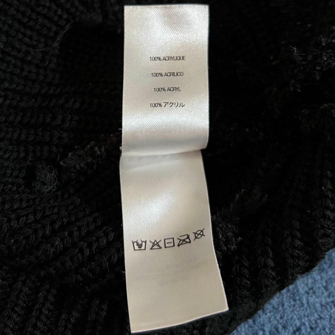 美品 Supreme Loose Gauge Beanie オール黒色 ニット帽