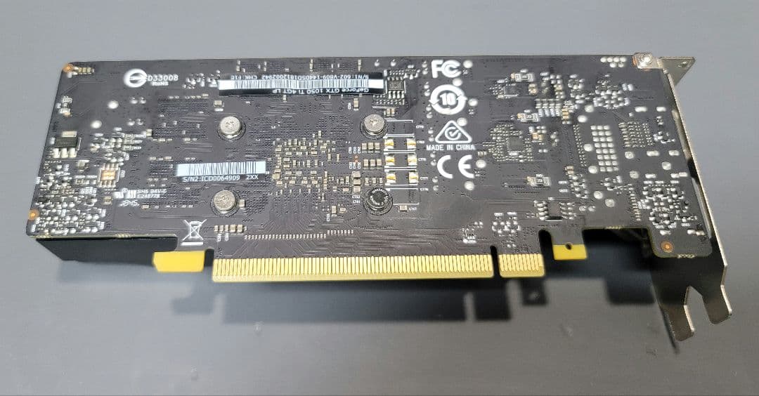 MSI製 GeForce GTX 1050 Ti 4GB LP ロープロファイル